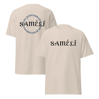 SAMÉLI VOID PERFORMANCE T-Shirt – Beige | Front & Back Logo - Saméli