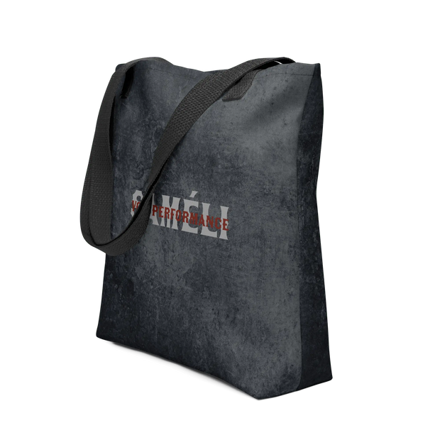 Tote Bag SAMÉLI VOID PERFORMANCE – Stofftasche Schwarz - Weiß mit Logo - Saméli
