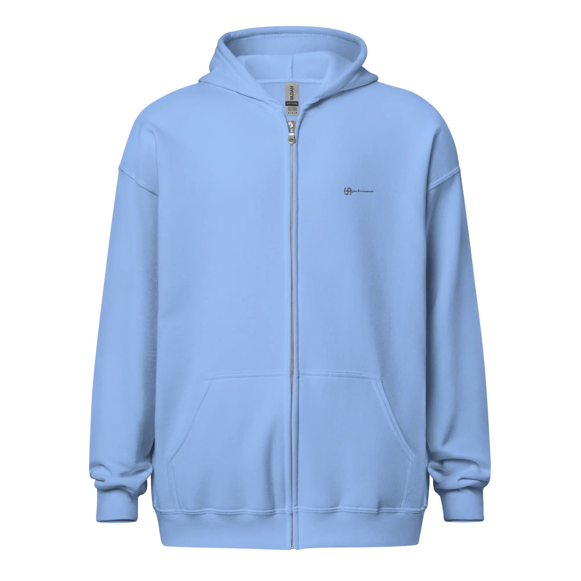 VOID PERFORMANCE Zip Hoodie – Hellblau | Unisex Streetwear Hoodie - Saméli