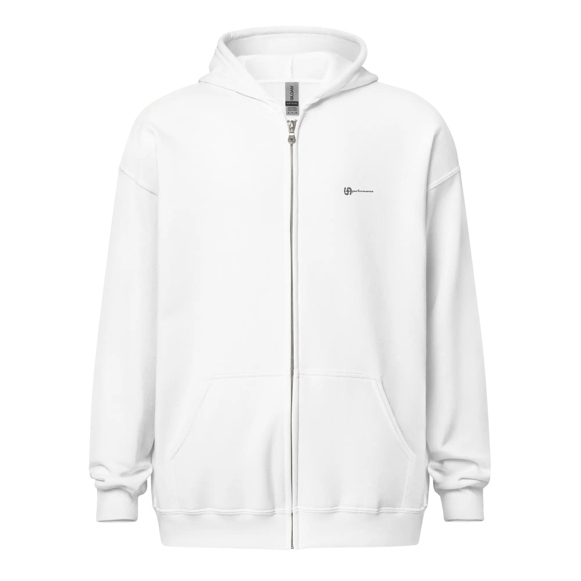 VOID PERFORMANCE Zip Hoodie – Weiß | Streetwear Hoodie - Saméli