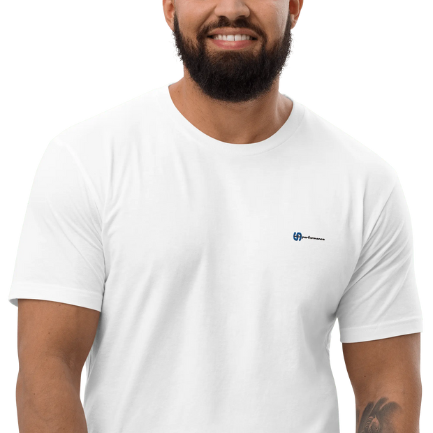Weißes VOID PERFORMANCE Shirt – Gesticktes Logo | 100 % Baumwolle - Saméli