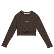 Recyceltes Langarm Crop Top mit Allover - Druck - Saméli