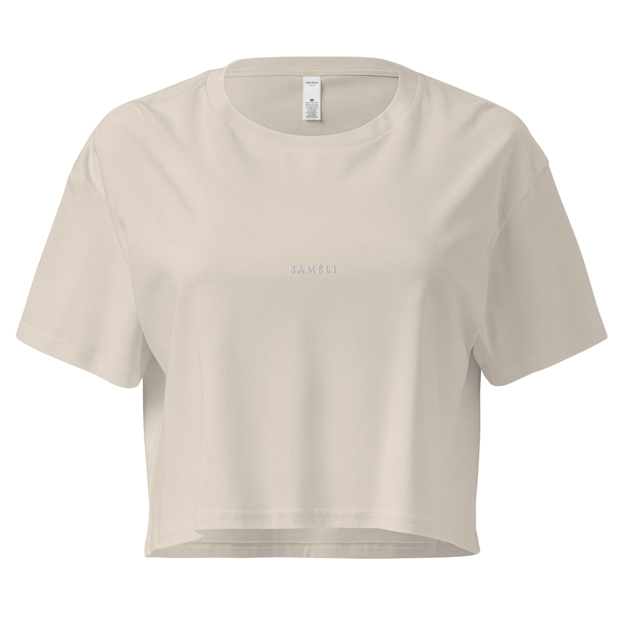 Premium Recyceltes Langarm Crop Top