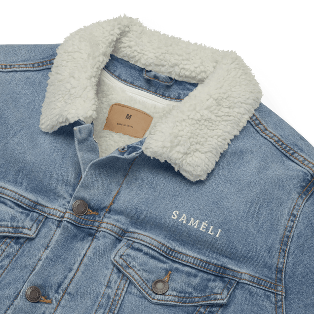 Saméli Sherpa Denim Jacket – Streetwear Edition - Saméli