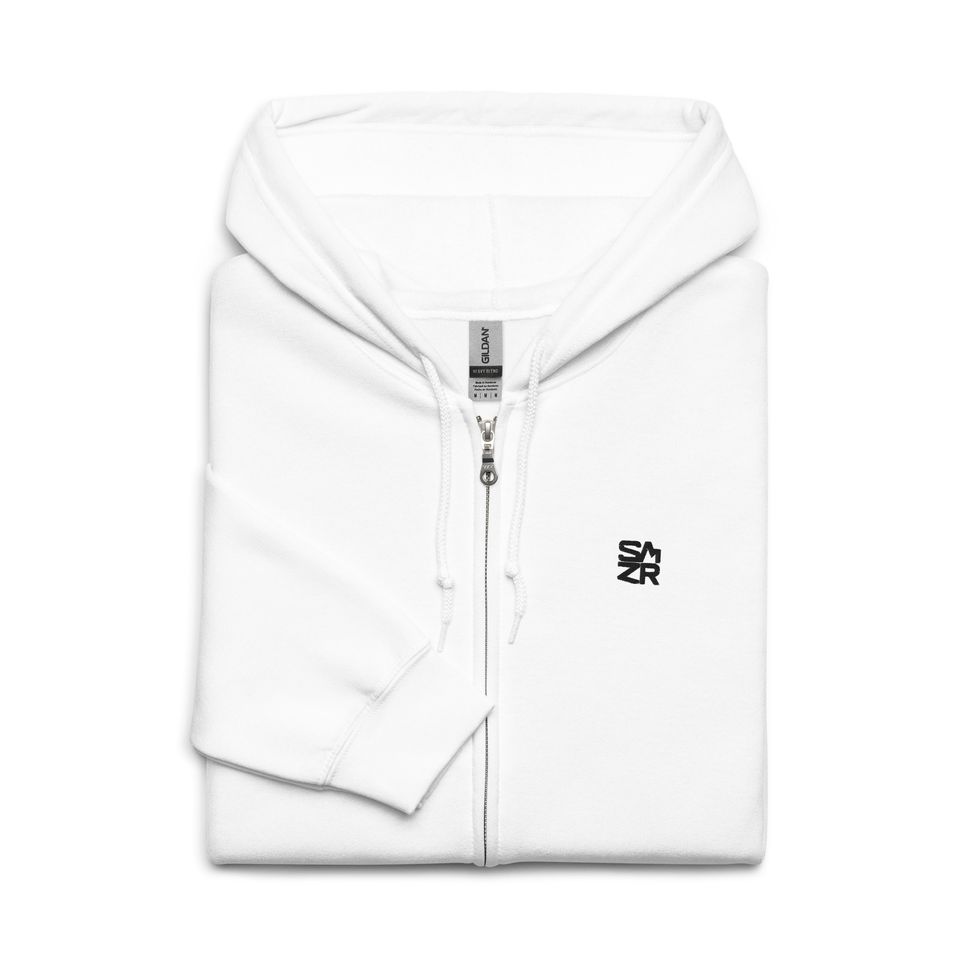 SMZR - Premium Heavy - Blend White Zip Hoodie - Saméli