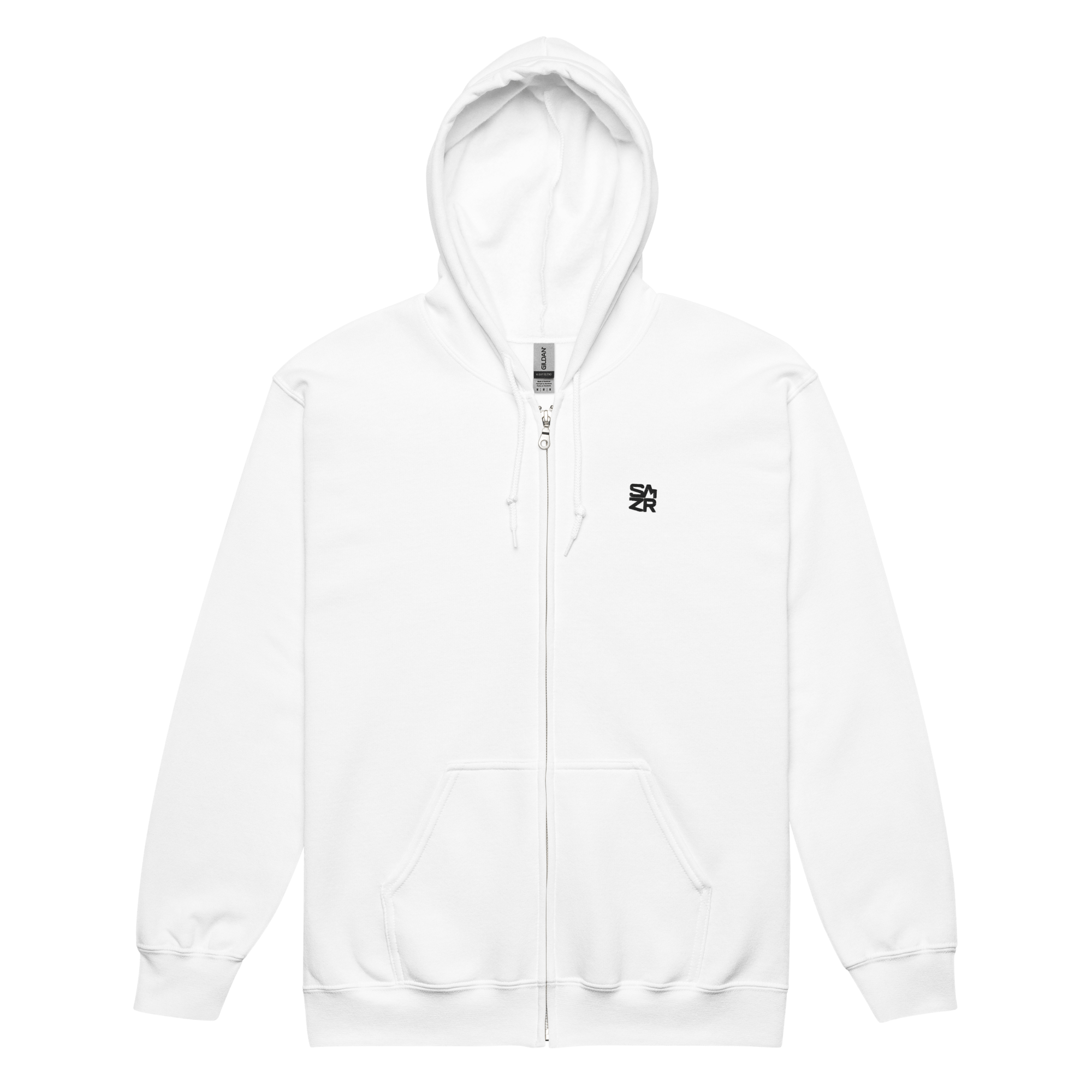SMZR - Premium Heavy - Blend White Zip Hoodie - Saméli
